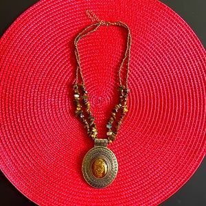 Little stones, Oval Cromé pendant, Not so small not so big 😊